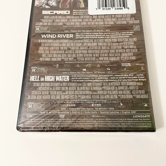 American Frontier Trilogy DVD Sicario Wind River Hell Or High Water - Picture 6 of 12